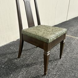 vintage sewing chair with hidden storage cushion 