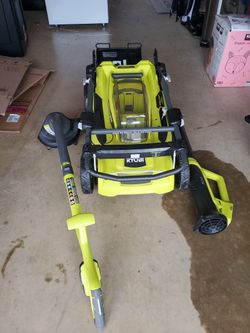 New RYOBI RY4011 Brushless,Cordless,Electric Lawn Mower