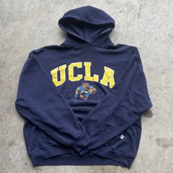 vintage y2k College University Russell Athletic UCLA Bears Hoodie w/ Boxy crop Fit