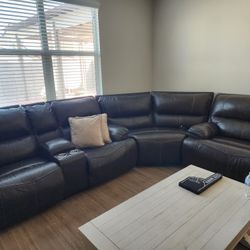 Beautiful Leather Sofa Set From Ashley Store