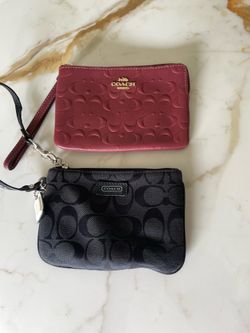 Coach wallets red&black