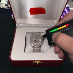 Bustdown Cartier skeleton watch