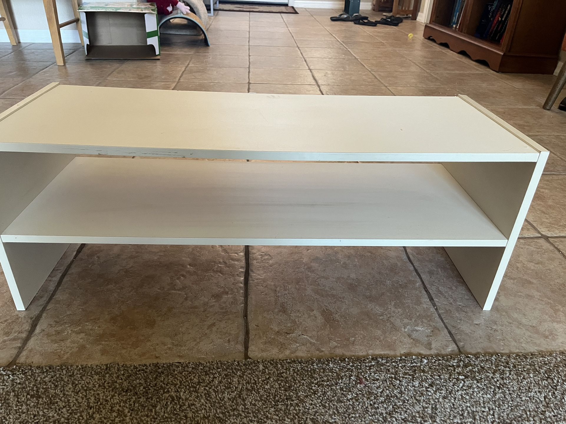 Wood 2-Tier Shoe Rack