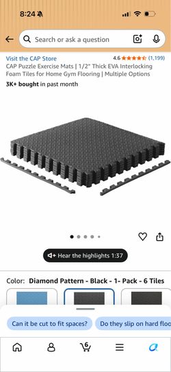 Foam floor mat
