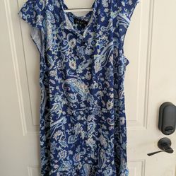 New Paisley Blue Ralph Lauren Nightgown