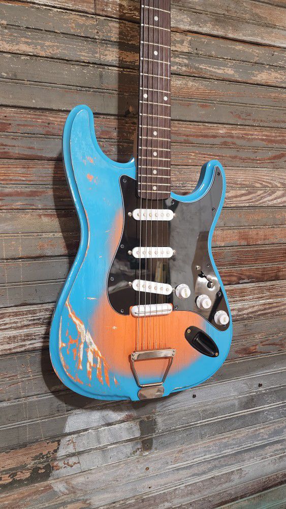 Custom Made Sunset Burst Strat Style Guitar