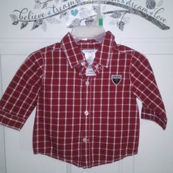 Guess Size 3-6 Month Button Up Top