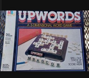 Classic Vintage Word Game UPWARD By MB Box4