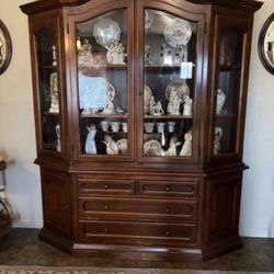 Brazilian Rosewood China Hutch Cabinet (please read)