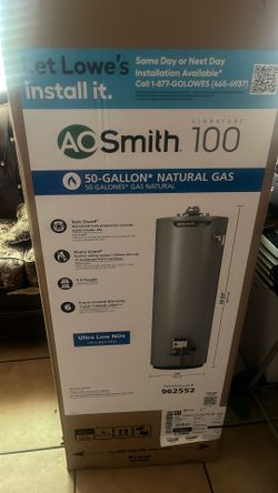 AO Smith Water Heater 50 Gallon Brand New $550