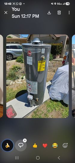 New 50 gal water heater nat gas