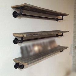 Reclaimed Wooden Shelves (3 Shelves)