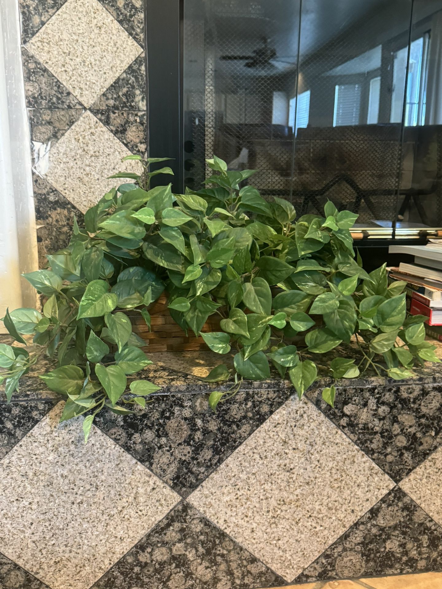 Fake Plant In Basket