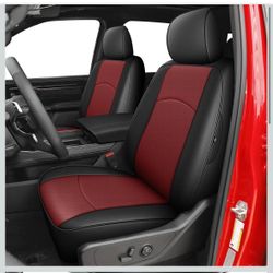 AOMSAZTO Custom Car Seat Covers for Ram 1500: 2009 2010 2011 2012 2013 2014 2015 2016 2017 2018 for Ram 2-2018 Full Set Faux Leather Truck Sea