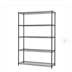 Black 5-Tier Indoor/outdoor Rack