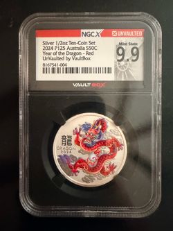 1/2 OZ YEAR OF THE DRAGON COLORIZED