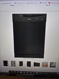 Frigidaire 24 In. Black Front Control Smart Build-in Tall Tub Dishwasher.