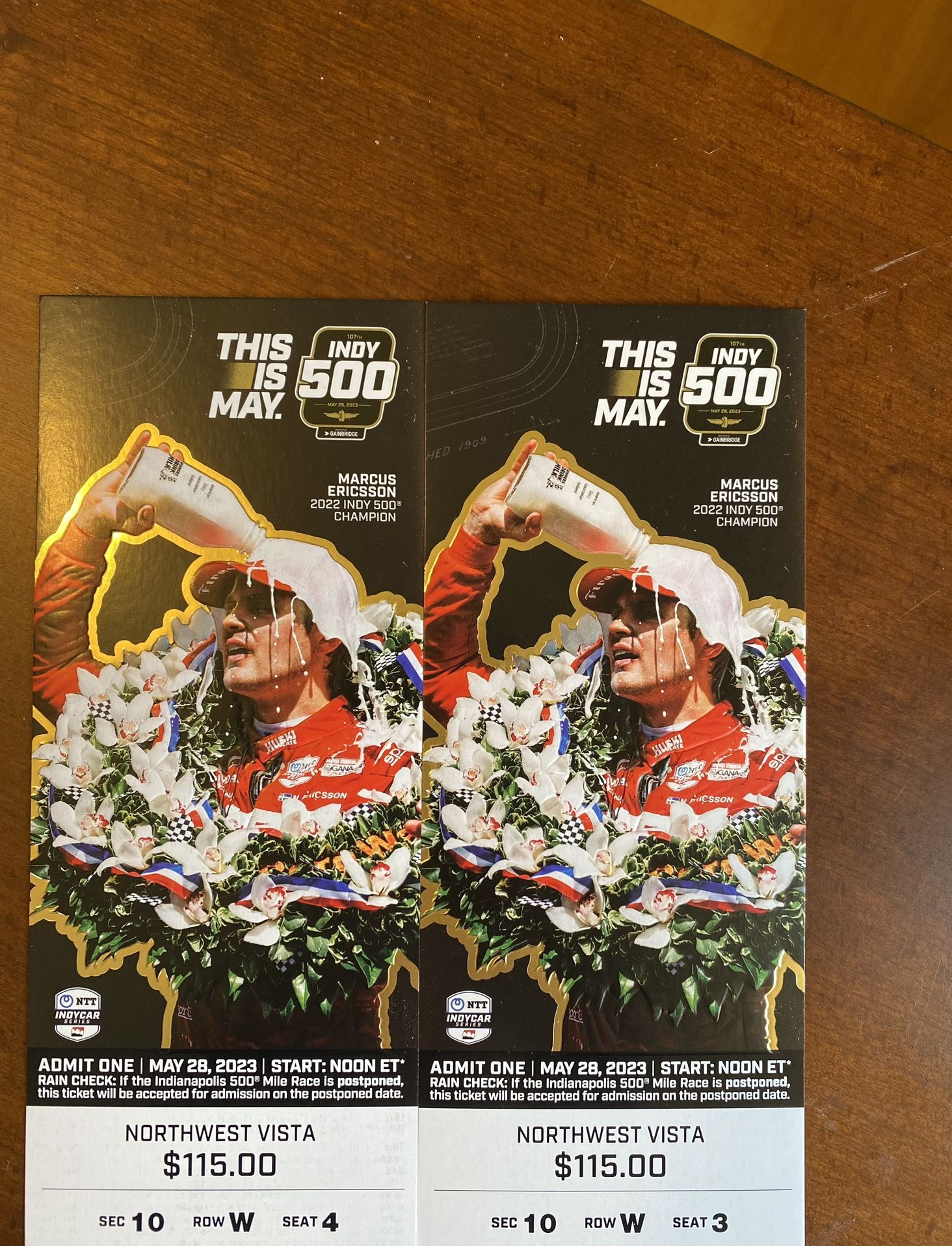 Indy 500 Tickets May 28, 2023