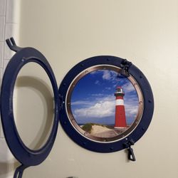 Nautical lighthouse porthole