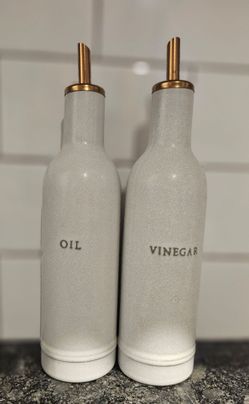 Hearth & Hand with Magnolia stoneware oil & vinegar serving set