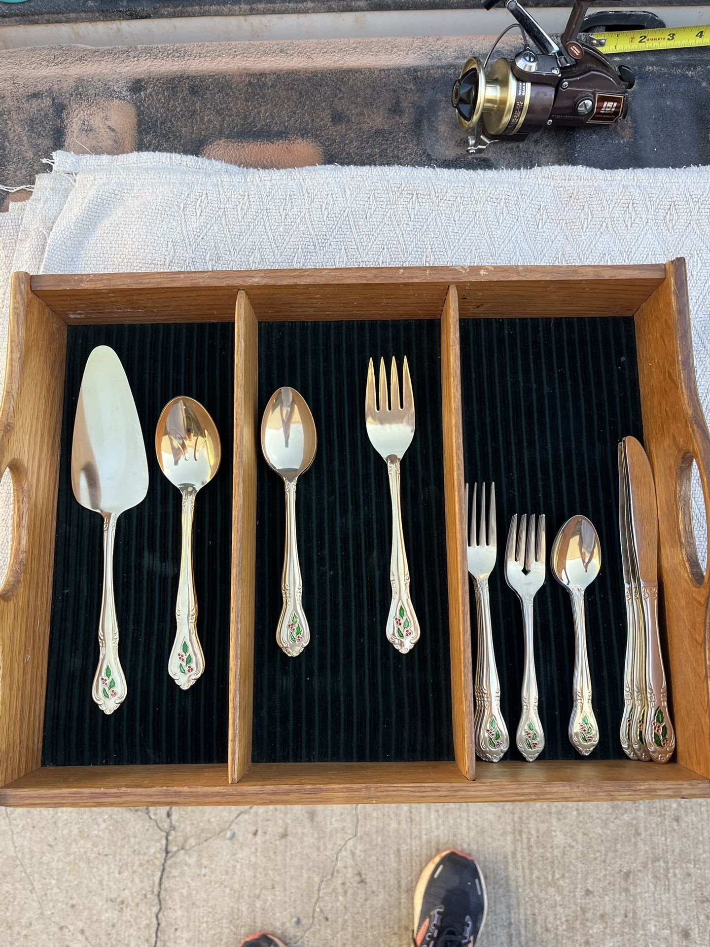 Stainless Steel Gold Plated Christmas Dinnerware