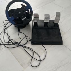 Thrustmaster T150 Pro Force Feedback Sim Racing Wheel T3PA Pedals PS3 PS4