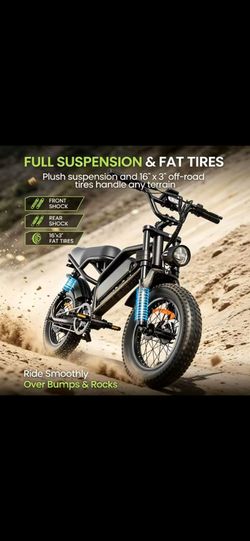 Full Suspension Fat Tire Electric Bike