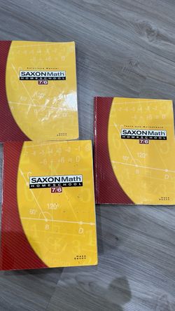 Saxon Math Homeschool 7/6 Three-Book Set