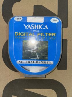 Yashica Digital N8 Neutral Density Filter 72mm Lens 