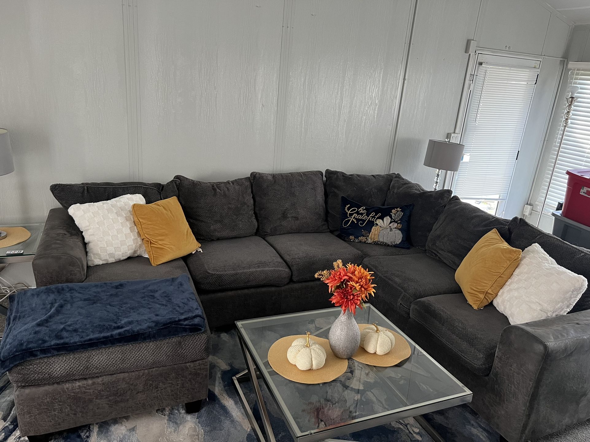 Sectional With Ottoman