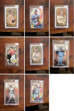 Lot of 8 Topps Baseball Cards in Cases
