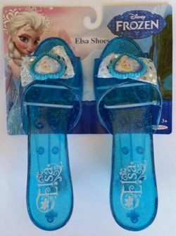 Disney store frozen Elsa blue dress shoes one size