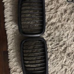 Bmw E46 Black Kidney Grills 2-Door Coupe