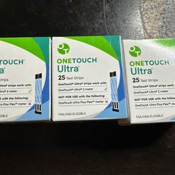 One Touch Ultra Test Strips X3 Boxes