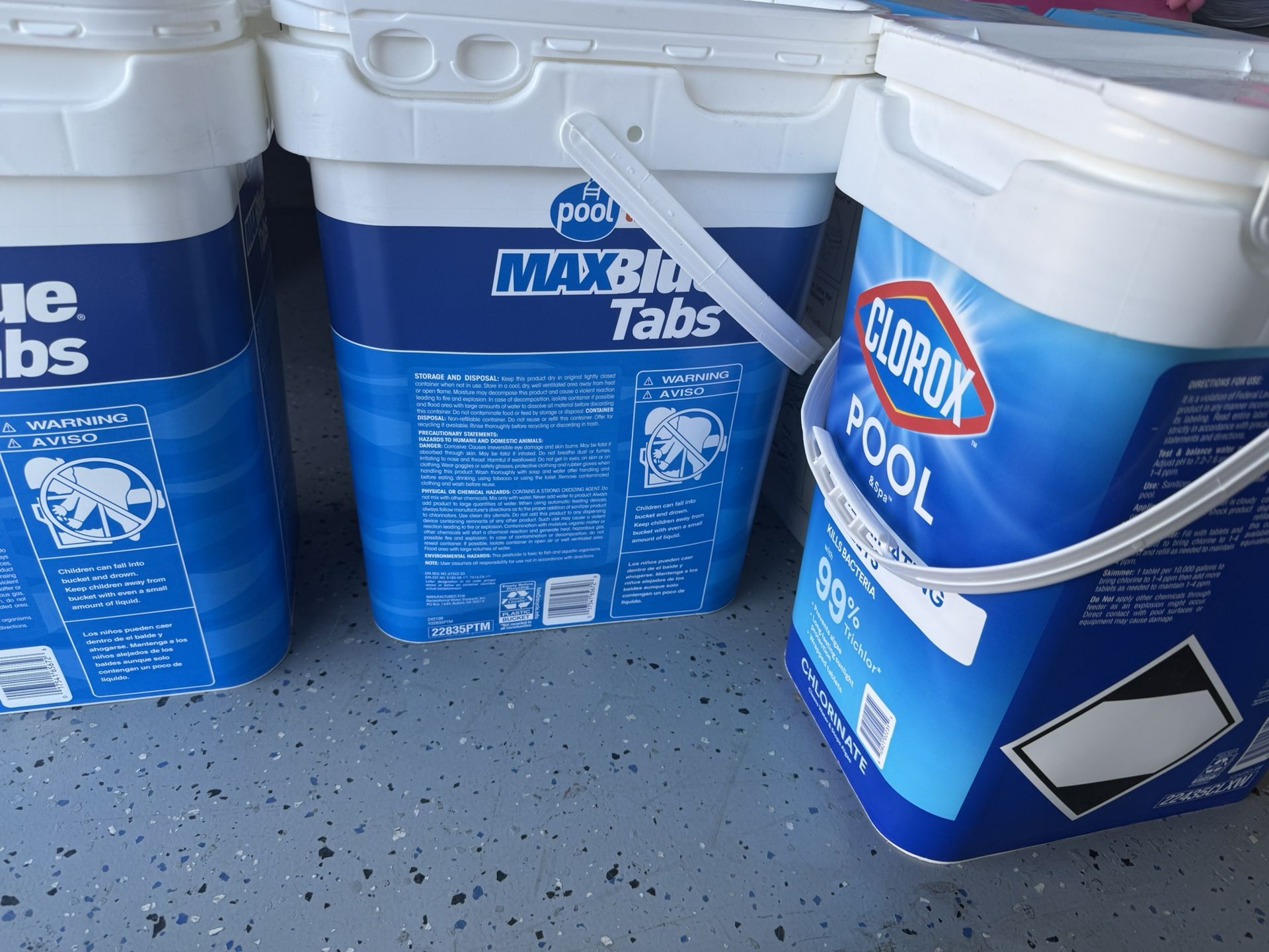 max blue pool tablets