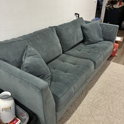 Blue Gray Couch Lightly Used Decent Condition 100.00