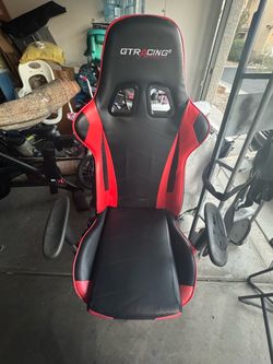 GTRacing Gaming Chair Black and Red for ($20)