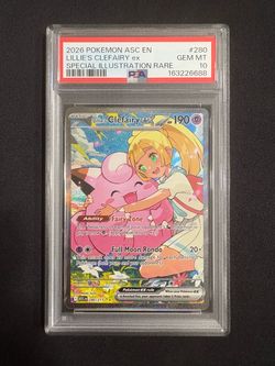 PSA 10 Lillie’s Clefairy ex #280 – Ascended Heroes SIR – Pokemon TCG Card