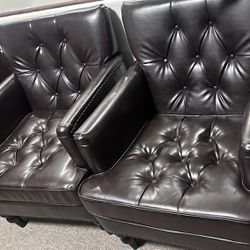 2 Executive Office Tufted Chairs