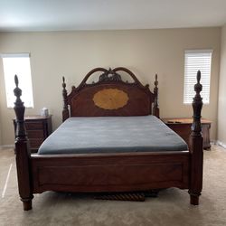 6 Piece Vintage California King Bedroom Set