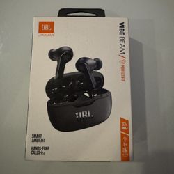 New In Box - JBL - Vibe Beam True Wireless Earbuds - Black