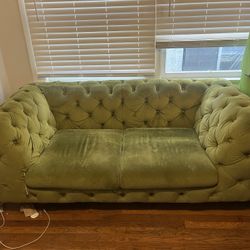 Green Velvet Couch