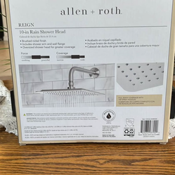 Square rain showerhead pipe, and accessories in the box