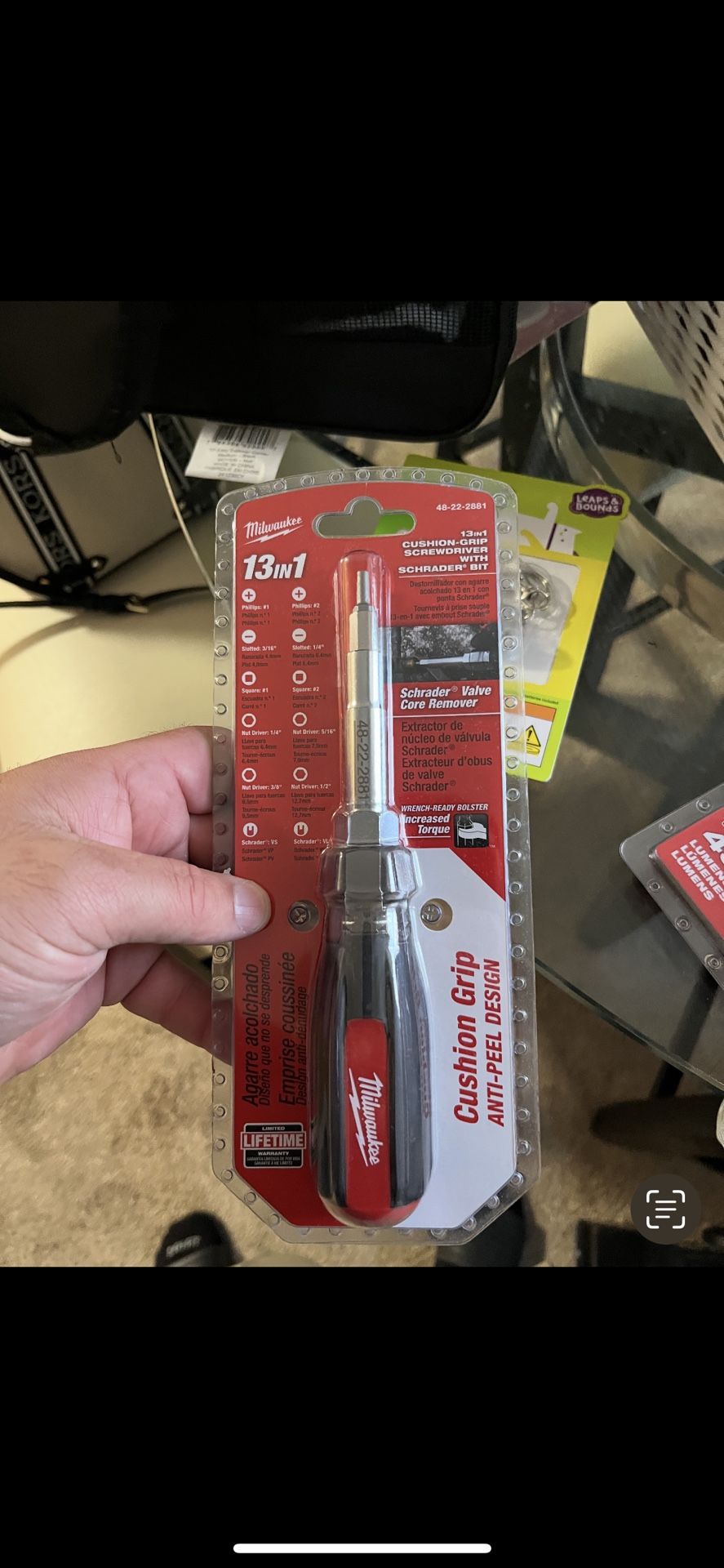 Milwaukee cushion grip anti-peel design