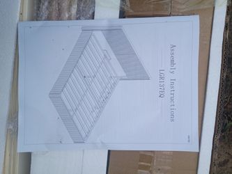 Queen bed frame and headboard