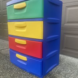 4 Drawer Primary Color Storage - 2 of them 