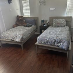 Crate And Kids Twin beds. 2 Available 