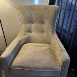 Grey Accent Arm Chair