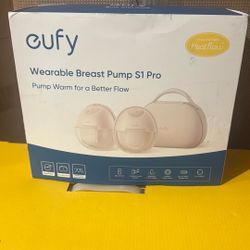 eufy Security Breast Pump S1 Pro, Heated Wearable, Slim Hands-Free with Industry-Leading HeatFlow Tech, Wireless Charging Case, App-Controlled OptiRhy