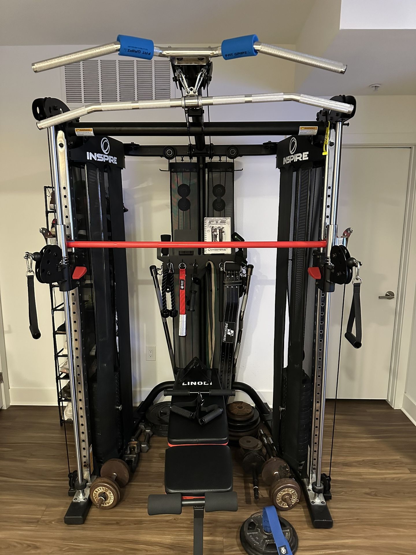 FOR SALE: Inspire FT2 Functional Trainer – Like New + Tons of Attachments – UPGRADED STACK – $3,300